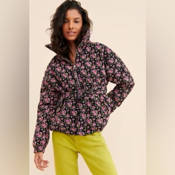 Anthropologie Jackets & Blazers - Anthropologie Tach Floral Gadara Corduroy Coat Jacket Size Small